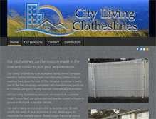 Tablet Screenshot of citylivingclotheslines.com.au